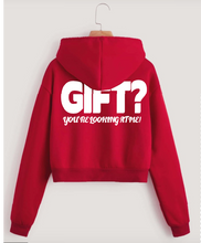 Load image into Gallery viewer, Gift? Your looking at me - red hoodie